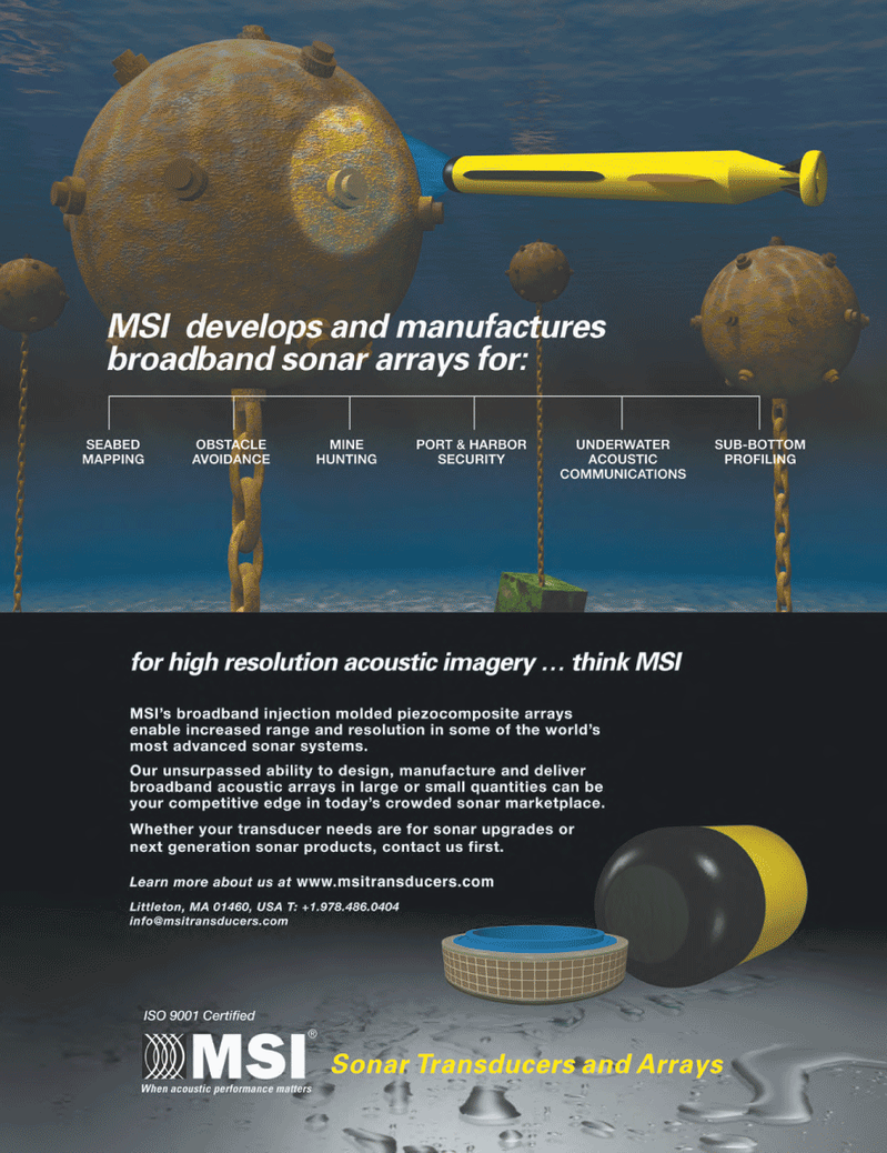 Marine Technology Magazine, page 4th Cover,  Sep 2011