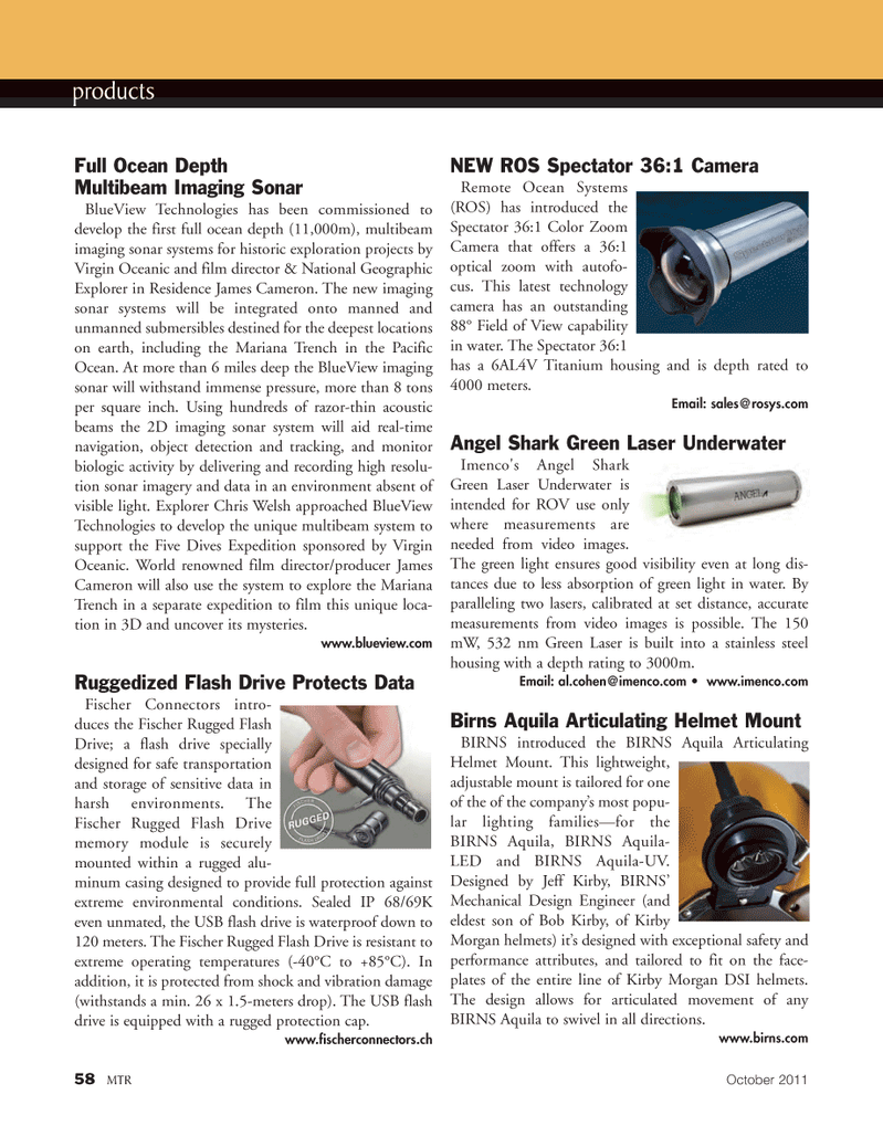 Marine Technology Magazine, page 58,  Oct 2011