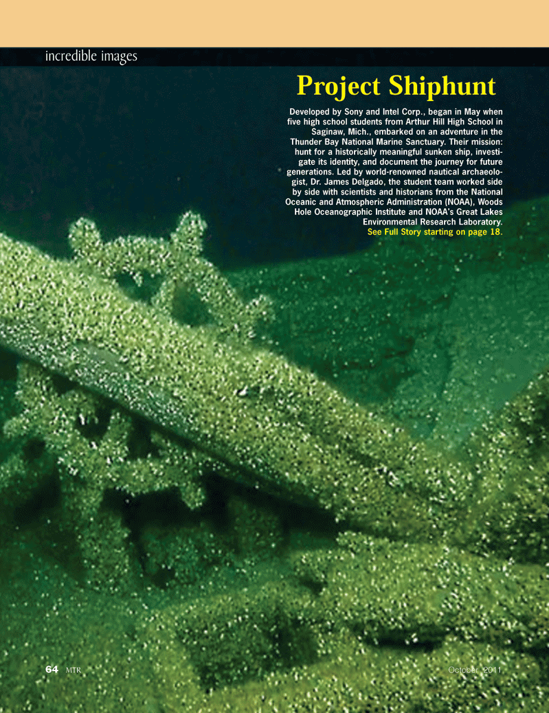 Marine Technology Magazine, page 64,  Oct 2011