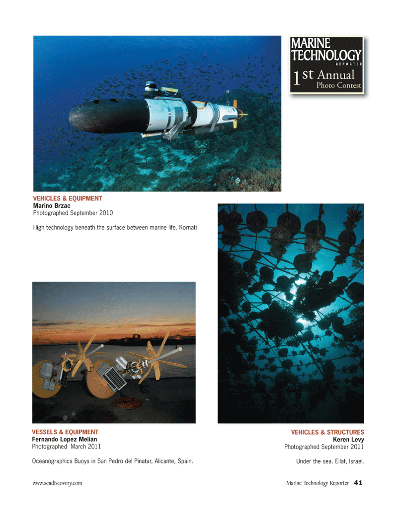 Marine Technology Magazine, page 41,  Nov 2011