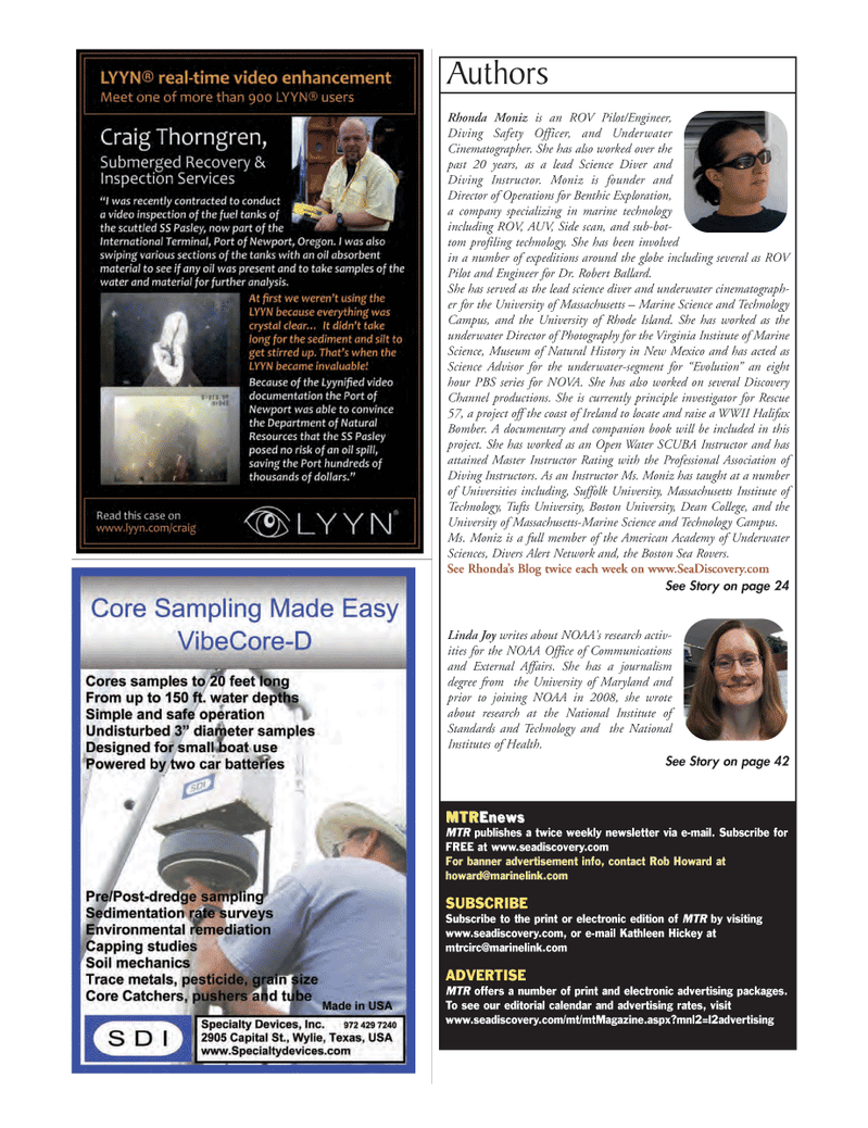 Marine Technology Magazine, page 4,  Nov 2011