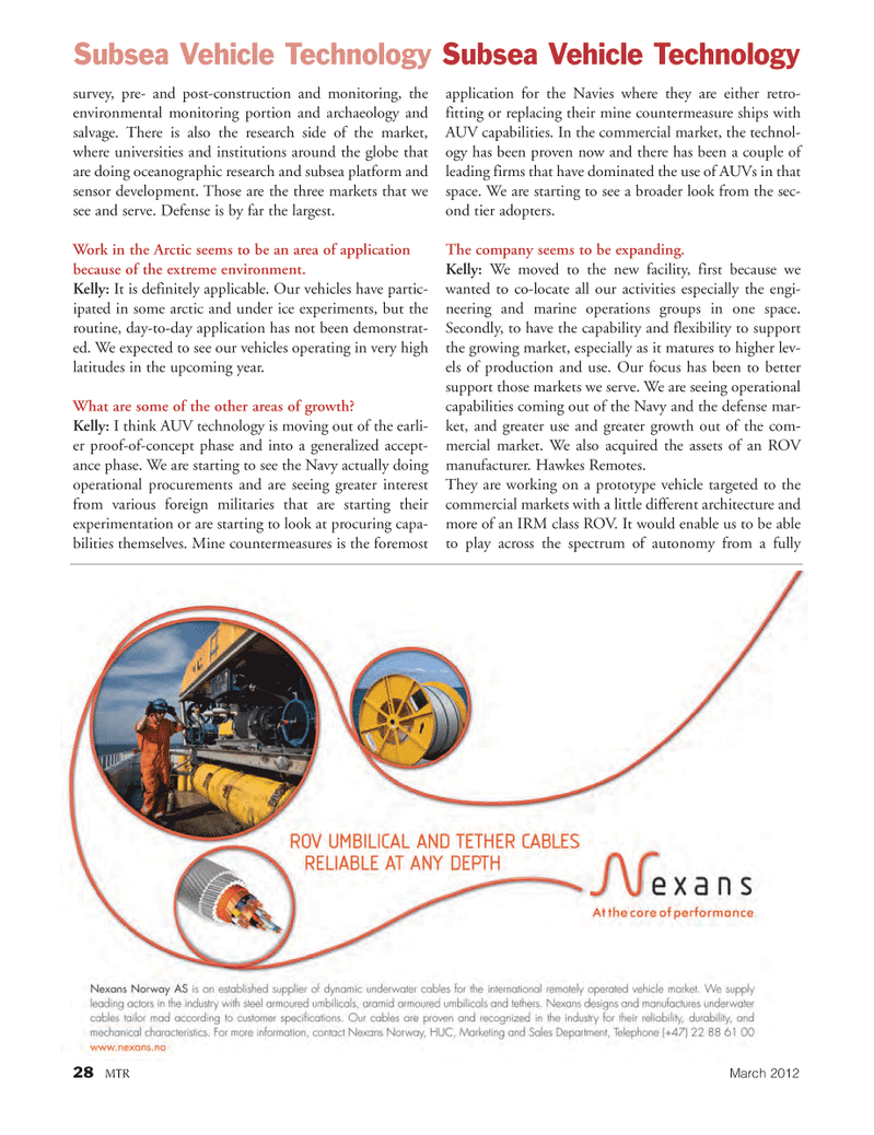 Marine Technology Magazine, page 28,  Mar 2012