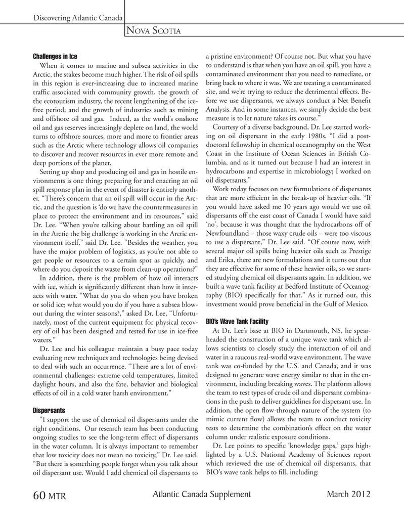 Marine Technology Magazine, page 60,  Mar 2012