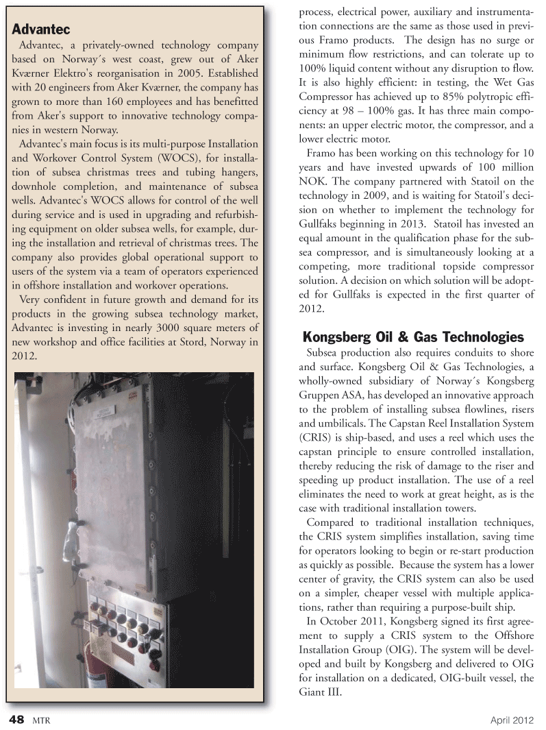 Marine Technology Magazine, page 48,  Apr 2012