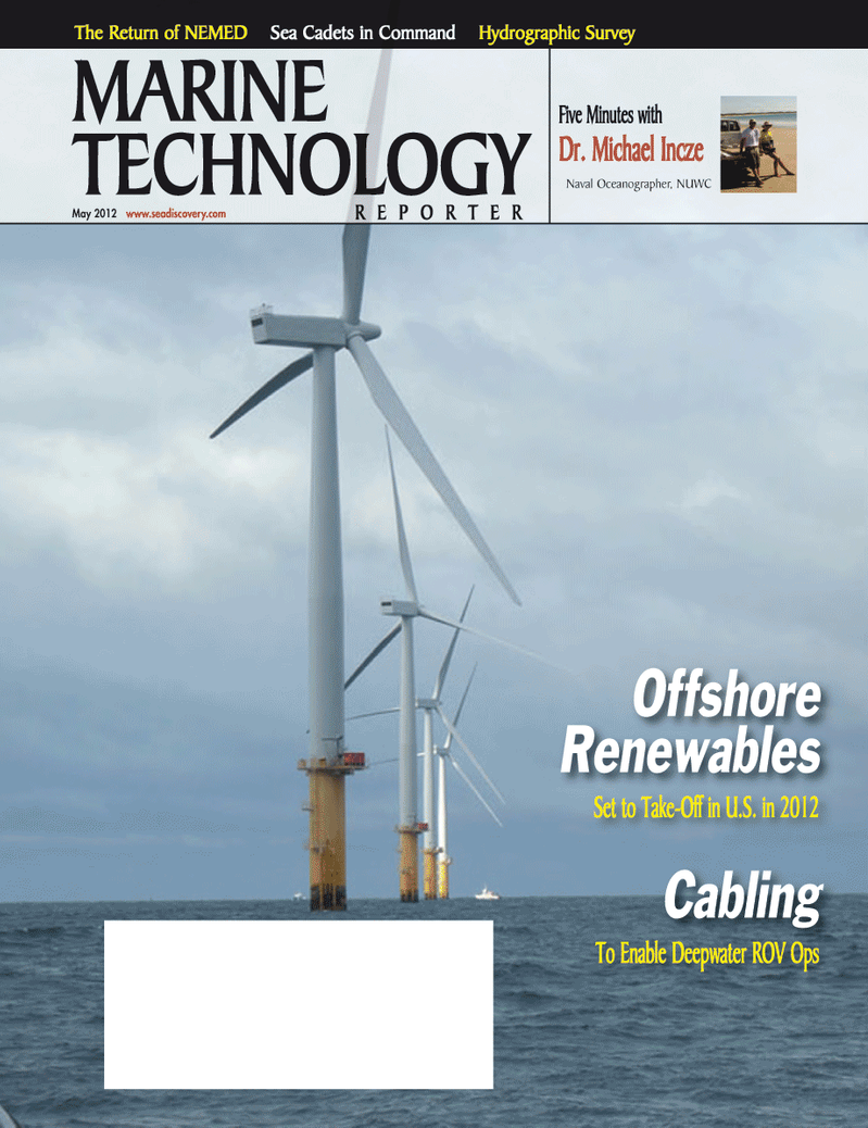 Marine Technology Magazine Cover May 2012 - Hydrographic Survey