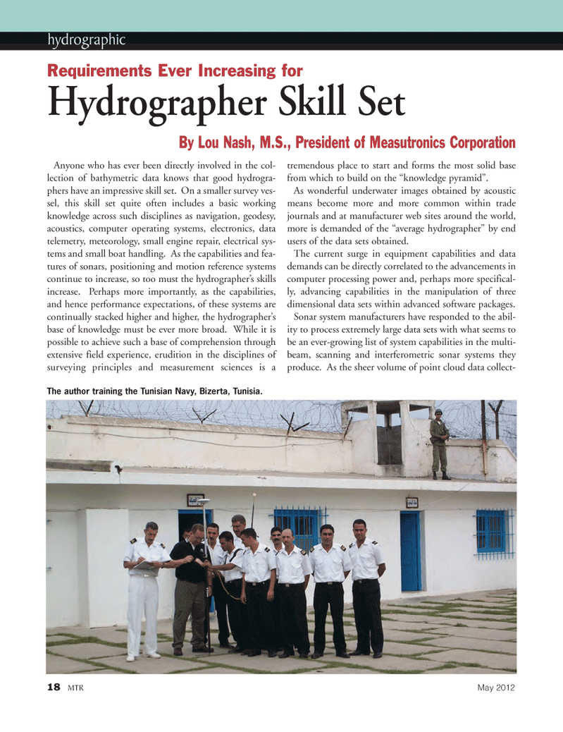 Marine Technology Magazine, page 18,  May 2012
