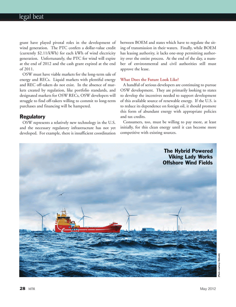 Marine Technology Magazine, page 28,  May 2012