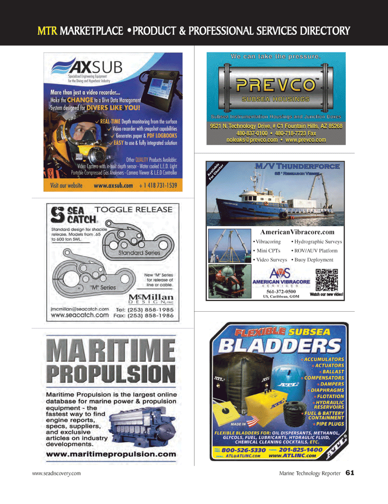 Marine Technology Magazine, page 61,  May 2012