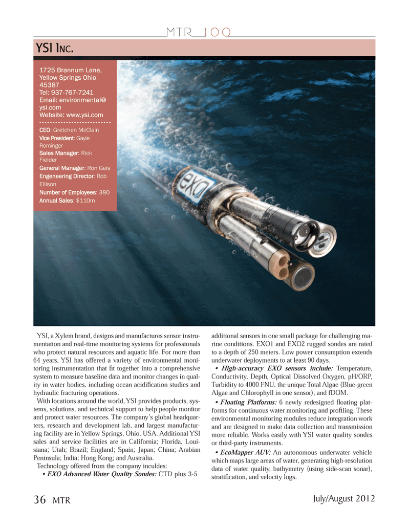 Marine Technology Magazine, page 36,  Jul 2012