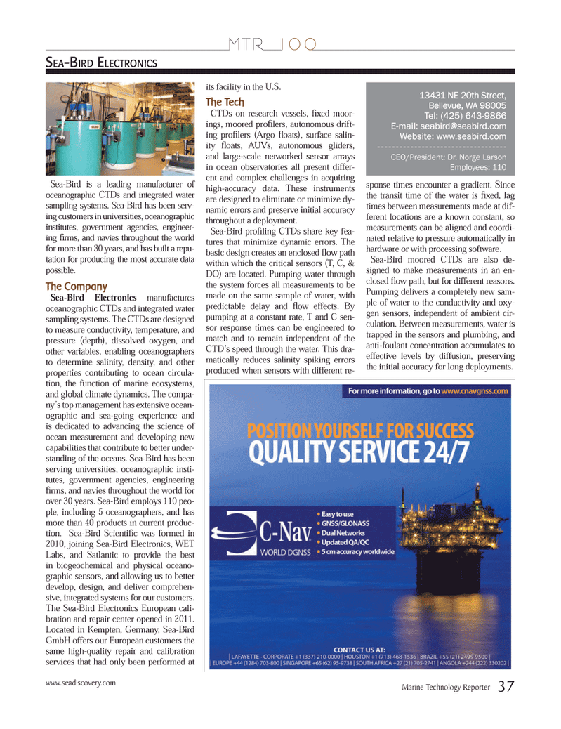 Marine Technology Magazine, page 37,  Jul 2012