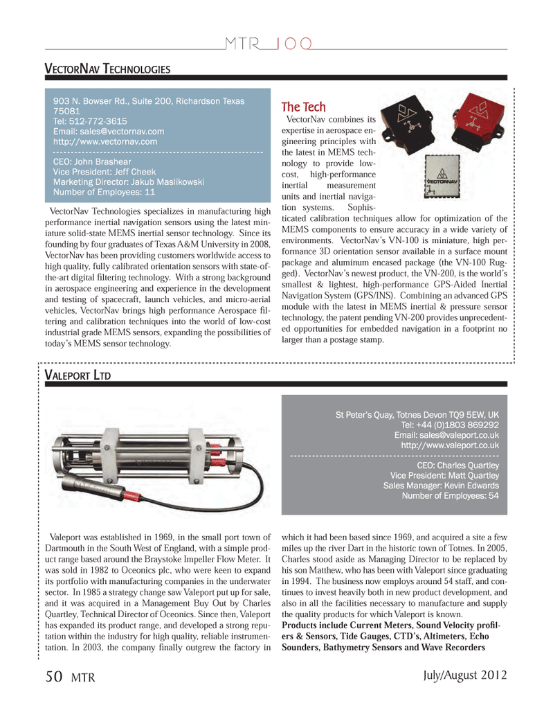Marine Technology Magazine, page 50,  Jul 2012