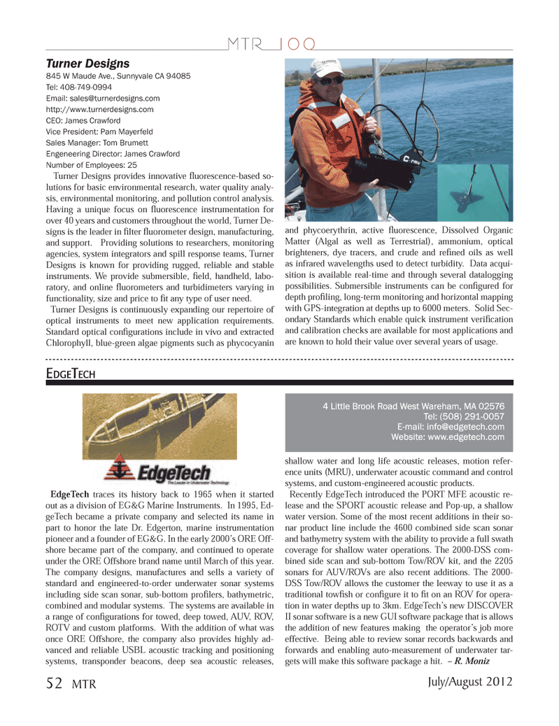 Marine Technology Magazine, page 52,  Jul 2012