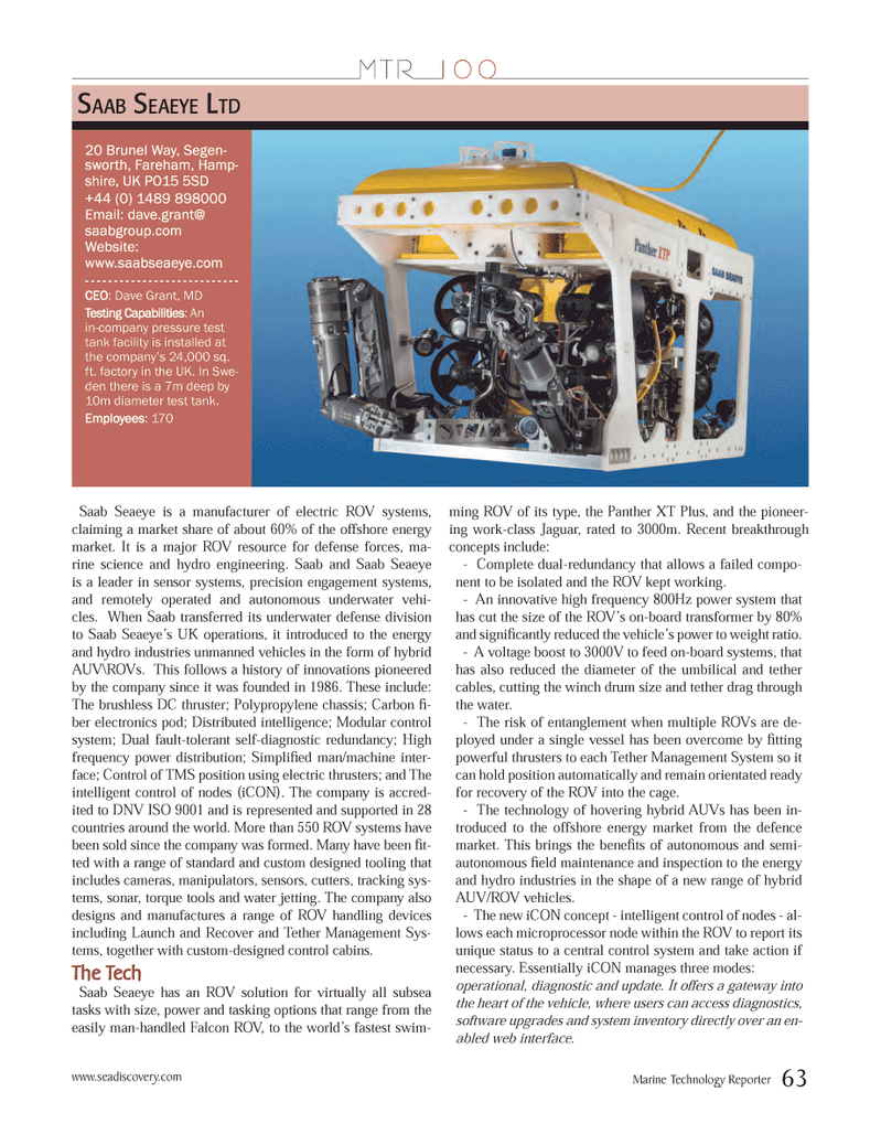 Marine Technology Magazine, page 63,  Jul 2012