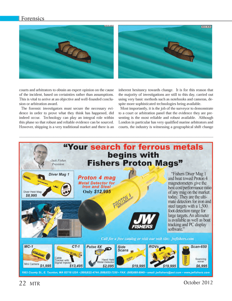 Marine Technology Magazine, page 22,  Oct 2012