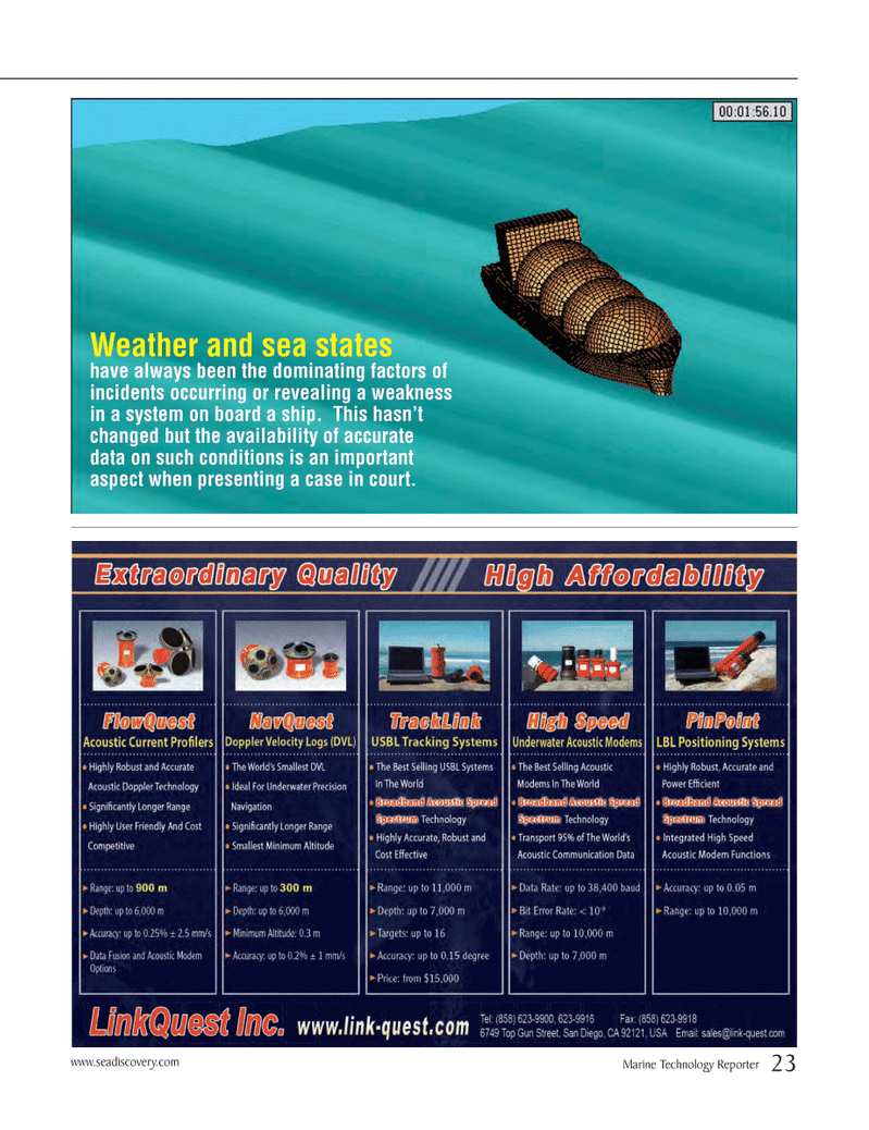 Marine Technology Magazine, page 23,  Oct 2012