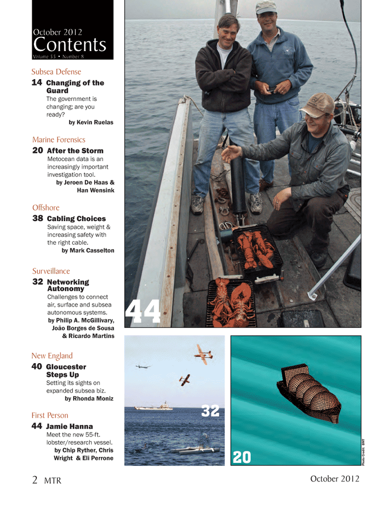Marine Technology Magazine, page 2,  Oct 2012