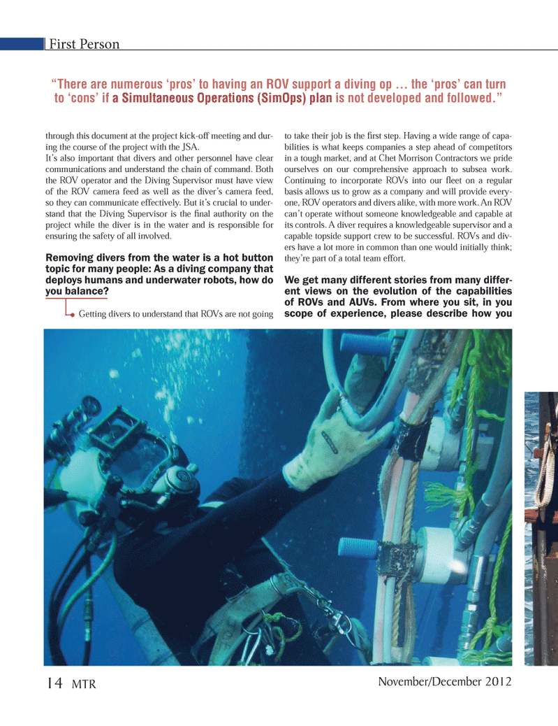 Marine Technology Magazine, page 14,  Nov 2012