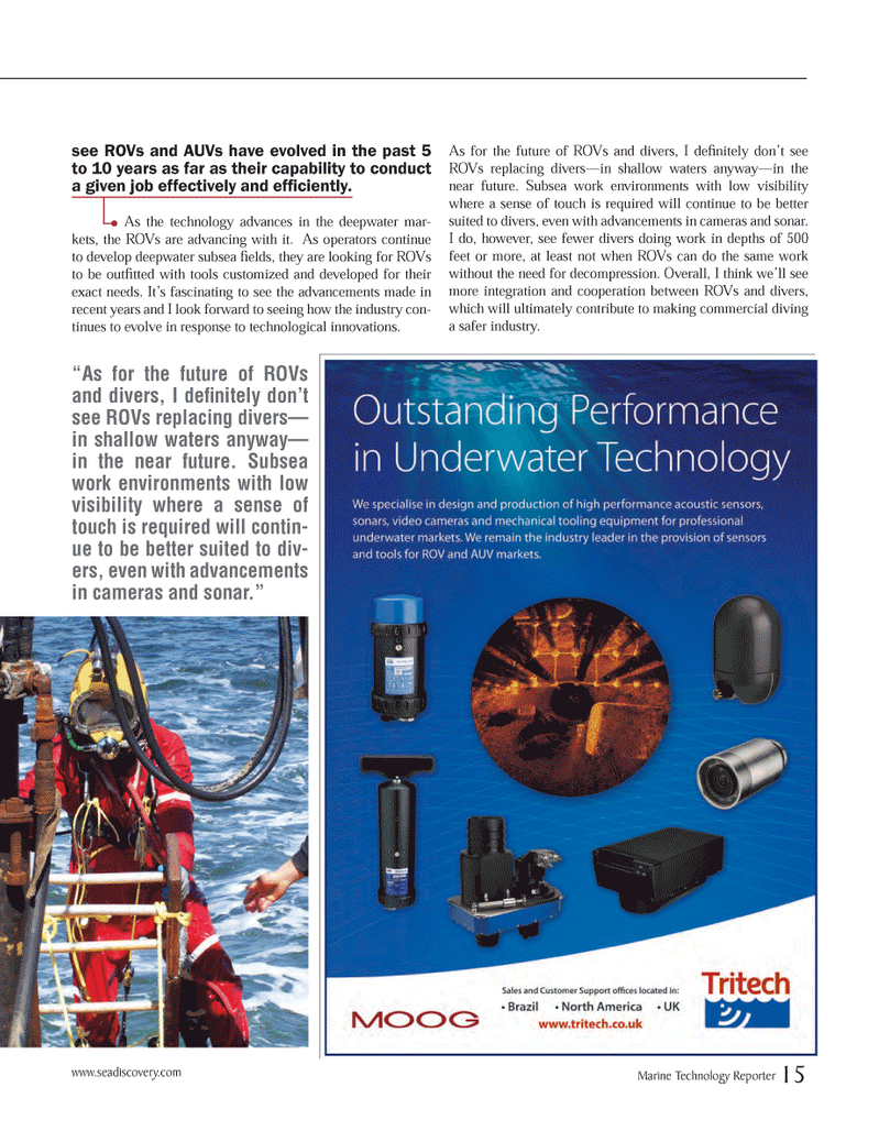 Marine Technology Magazine, page 15,  Nov 2012