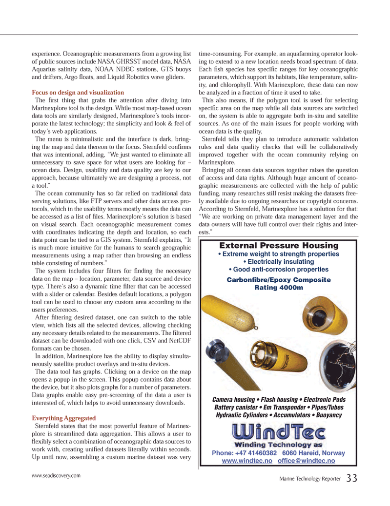 Marine Technology Magazine, page 33,  Nov 2012