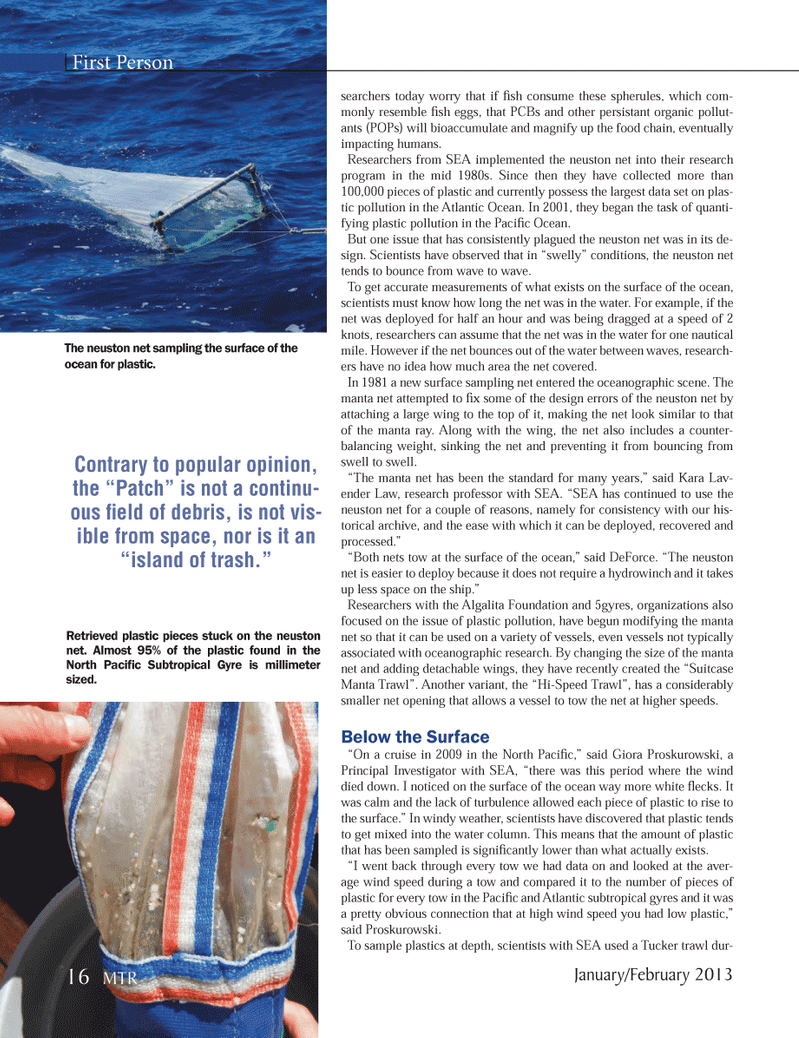 Marine Technology Magazine, page 16,  Jan 2013