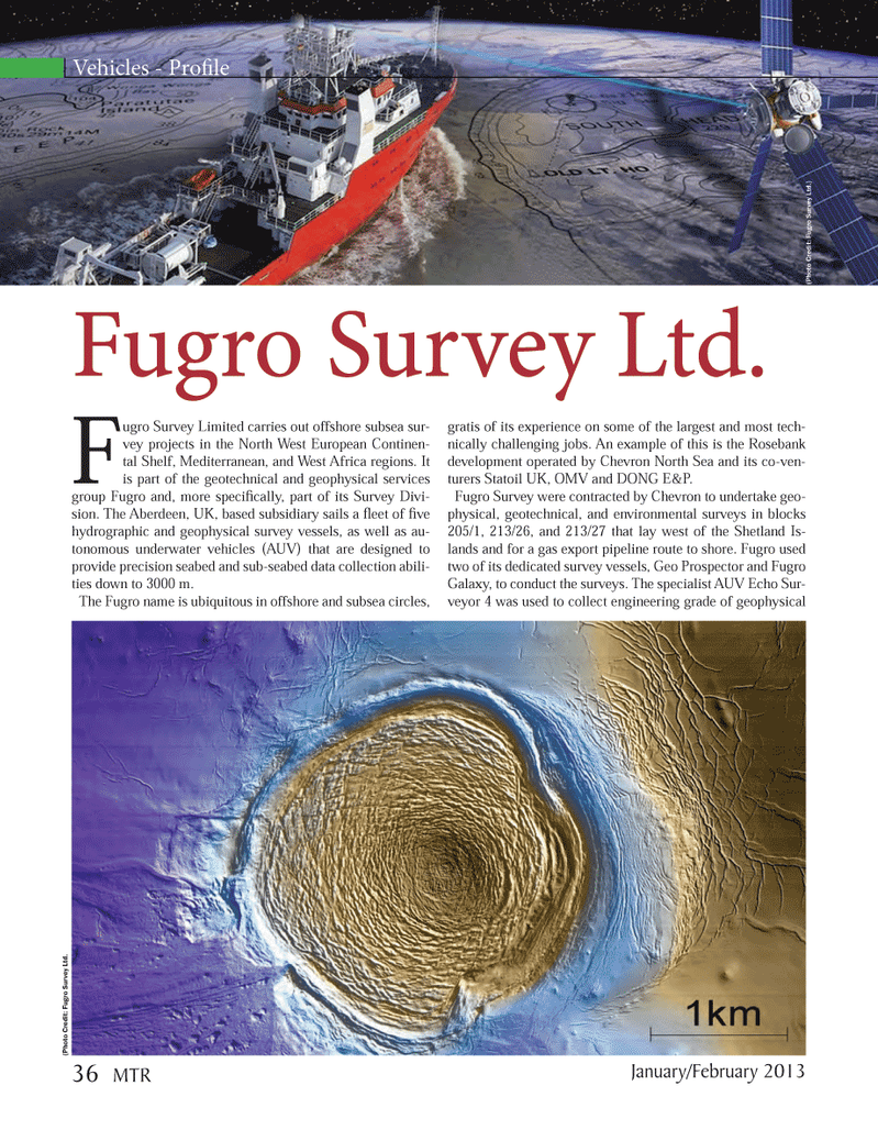 Marine Technology Magazine, page 36,  Jan 2013