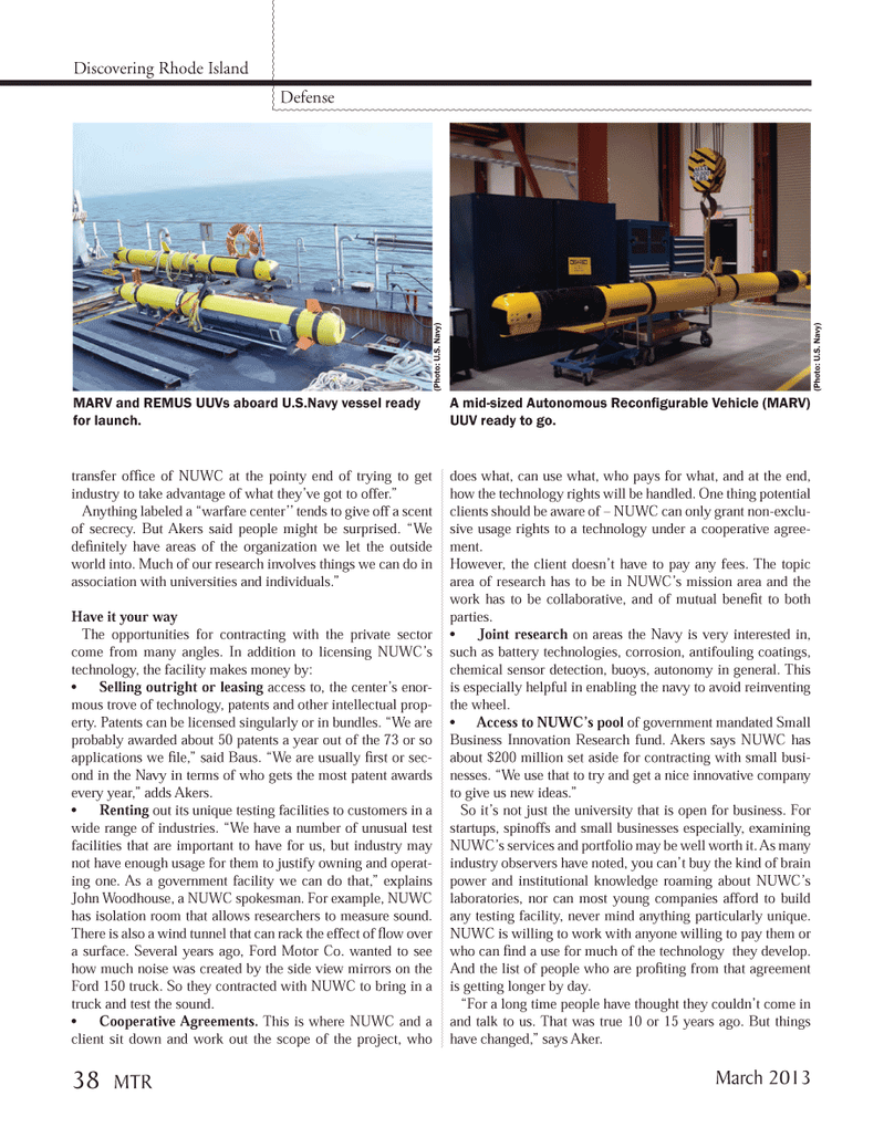 Marine Technology Magazine, page 38,  Mar 2013