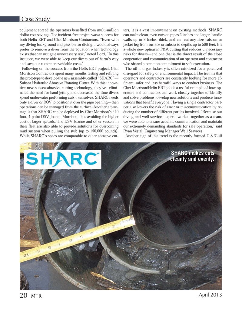 Marine Technology Magazine, page 20,  Apr 2013