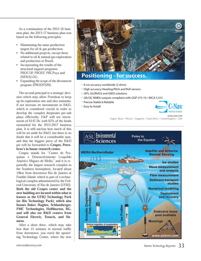 Marine Technology Magazine, page 33,  Apr 2013