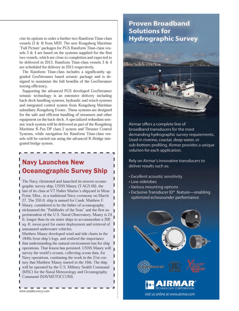 Marine Technology Magazine, page 19,  May 2013