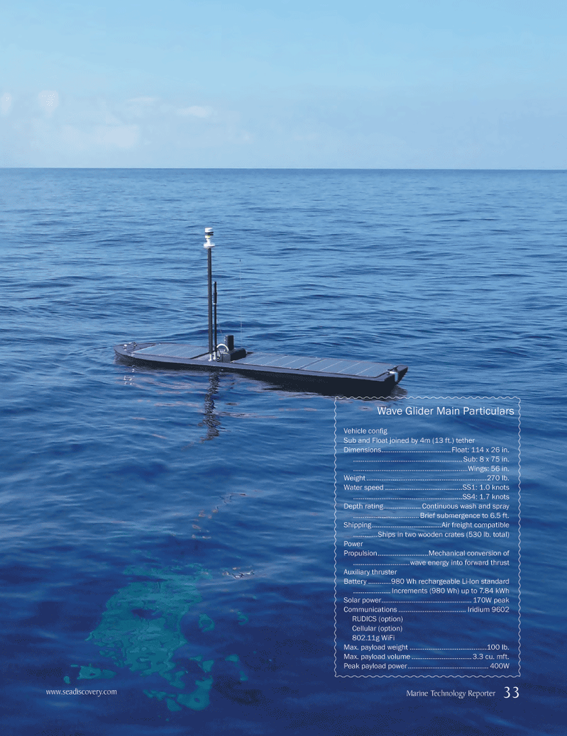 Marine Technology Magazine, page 33,  May 2013