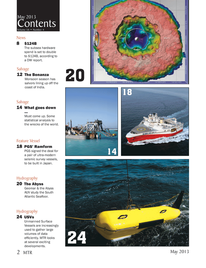 Marine Technology Magazine, page 2,  May 2013