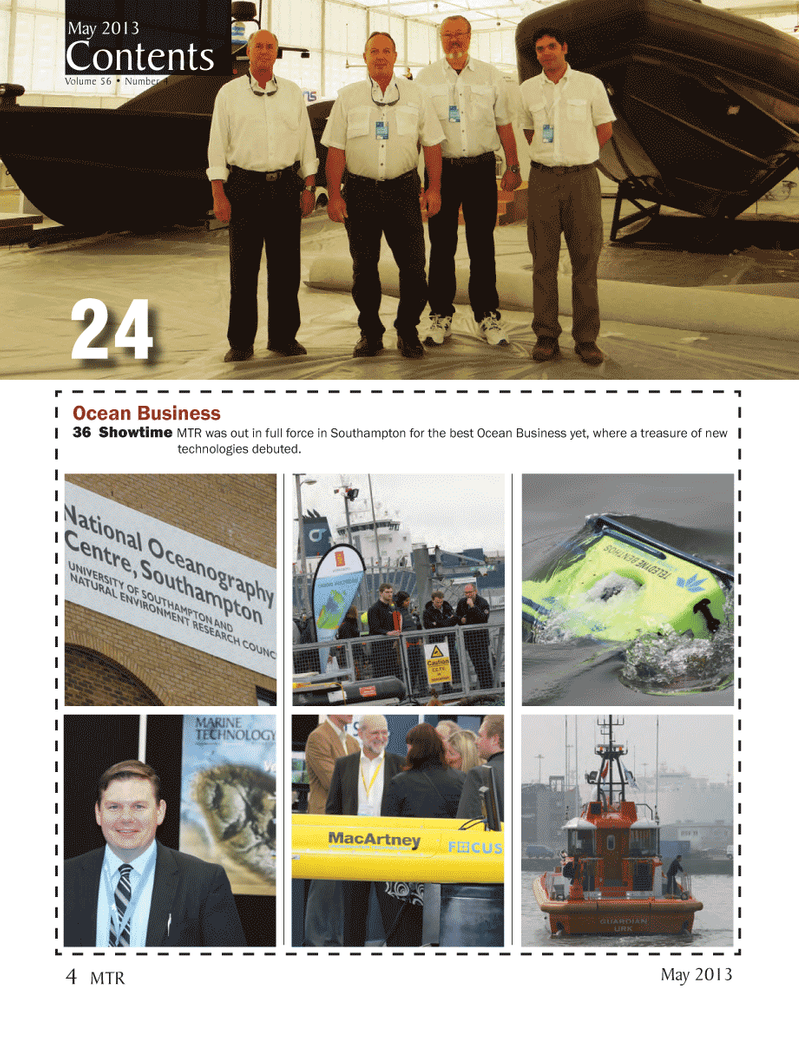 Marine Technology Magazine, page 4,  May 2013