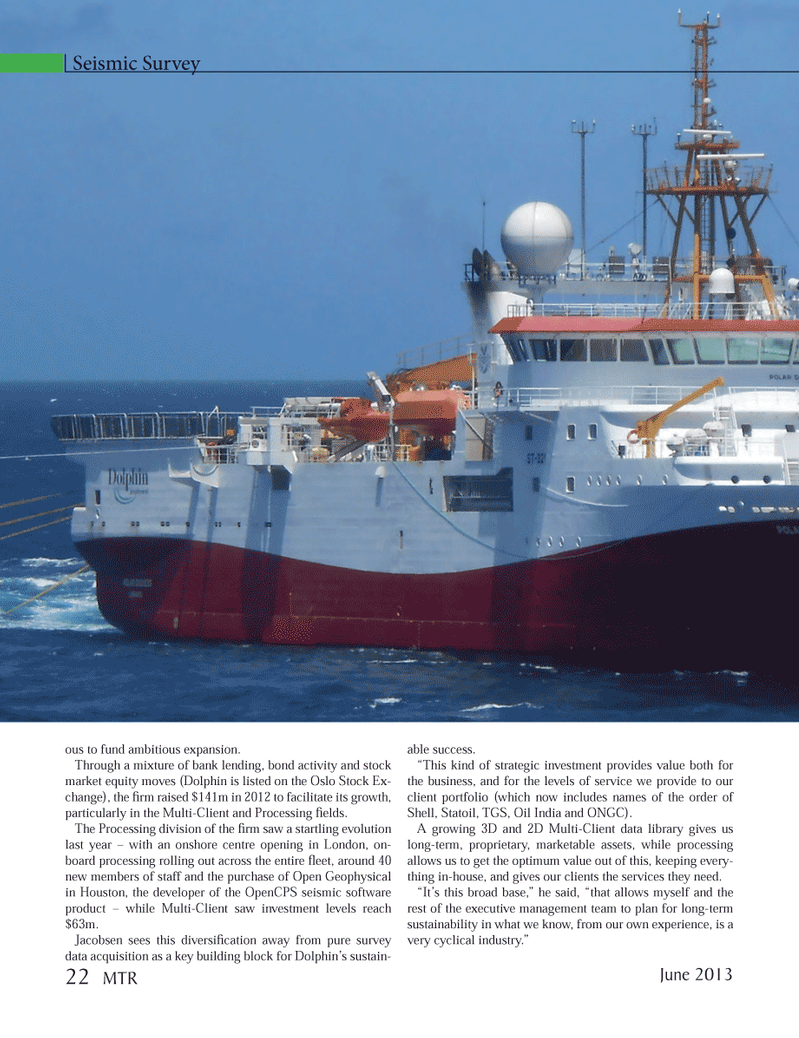 Marine Technology Magazine, page 22,  Jun 2013