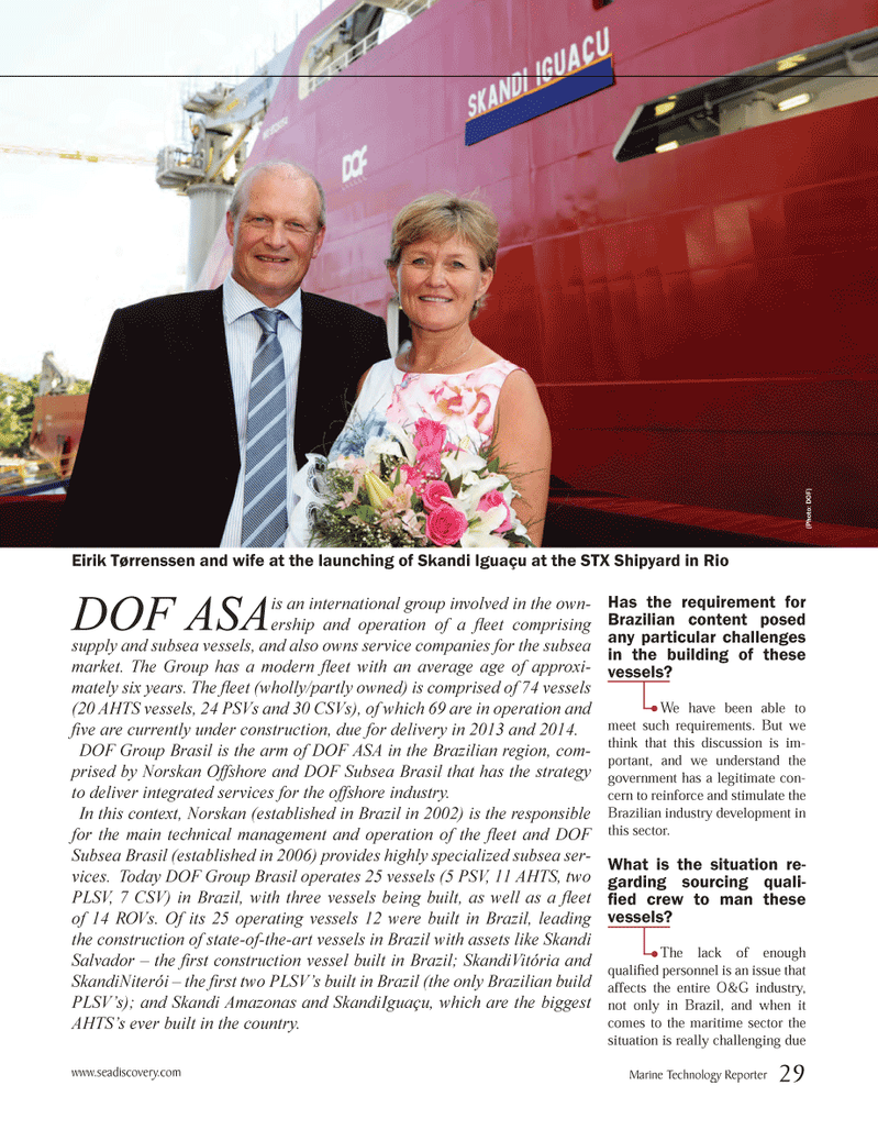 Marine Technology Magazine, page 29,  Jun 2013