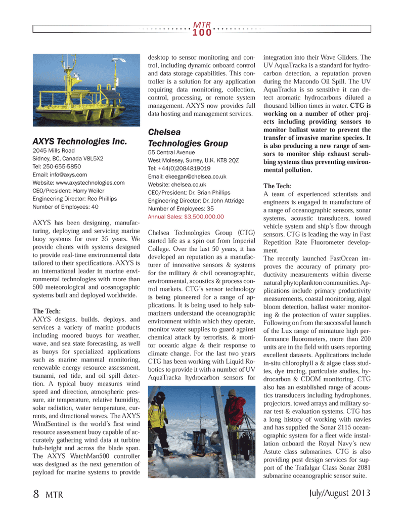 Marine Technology Magazine, page 8,  Jul 2013