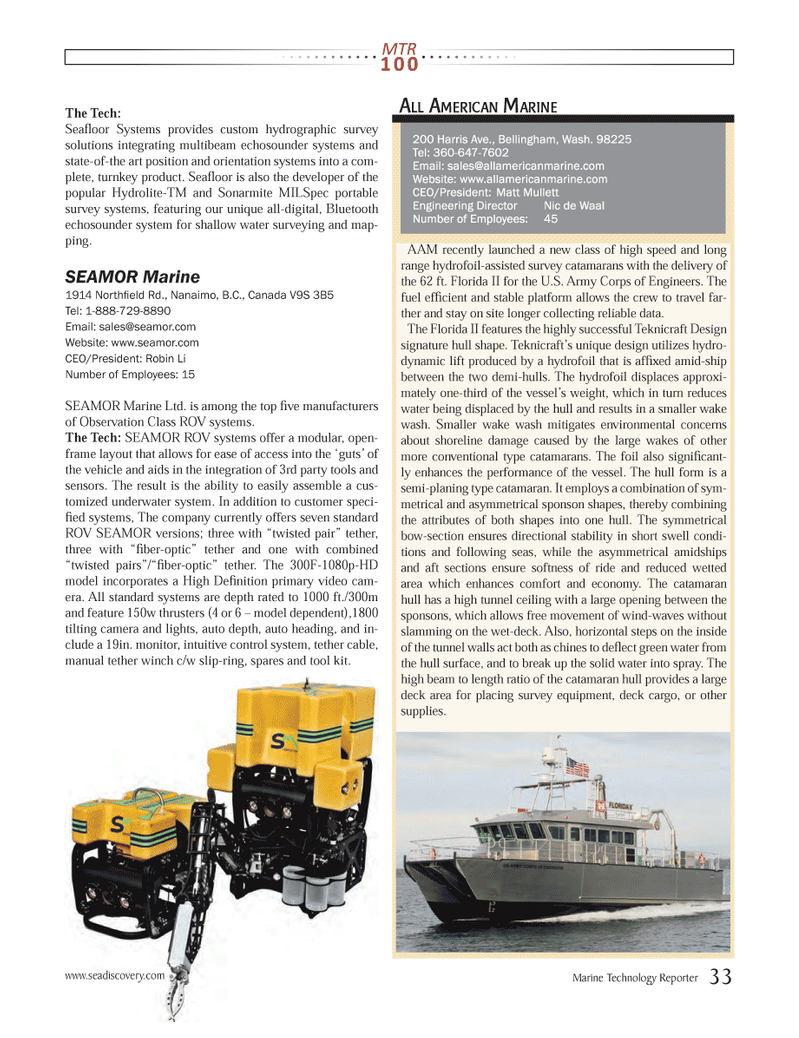 Marine Technology Magazine, page 33,  Jul 2013