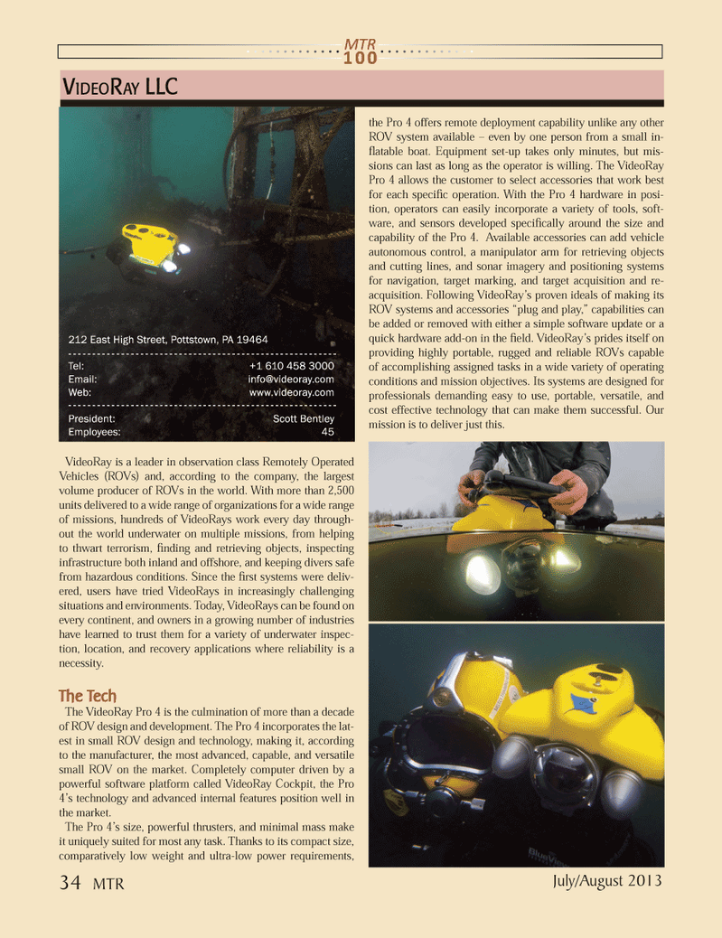 Marine Technology Magazine, page 34,  Jul 2013