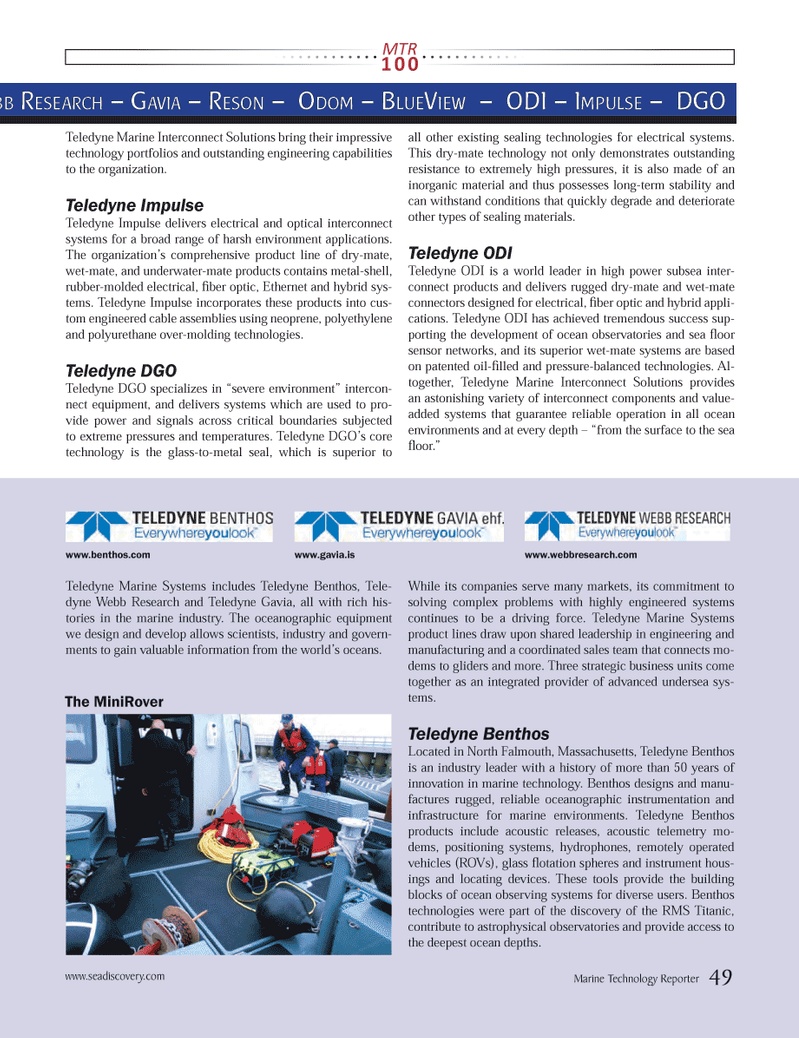 Marine Technology Magazine, page 49,  Jul 2013