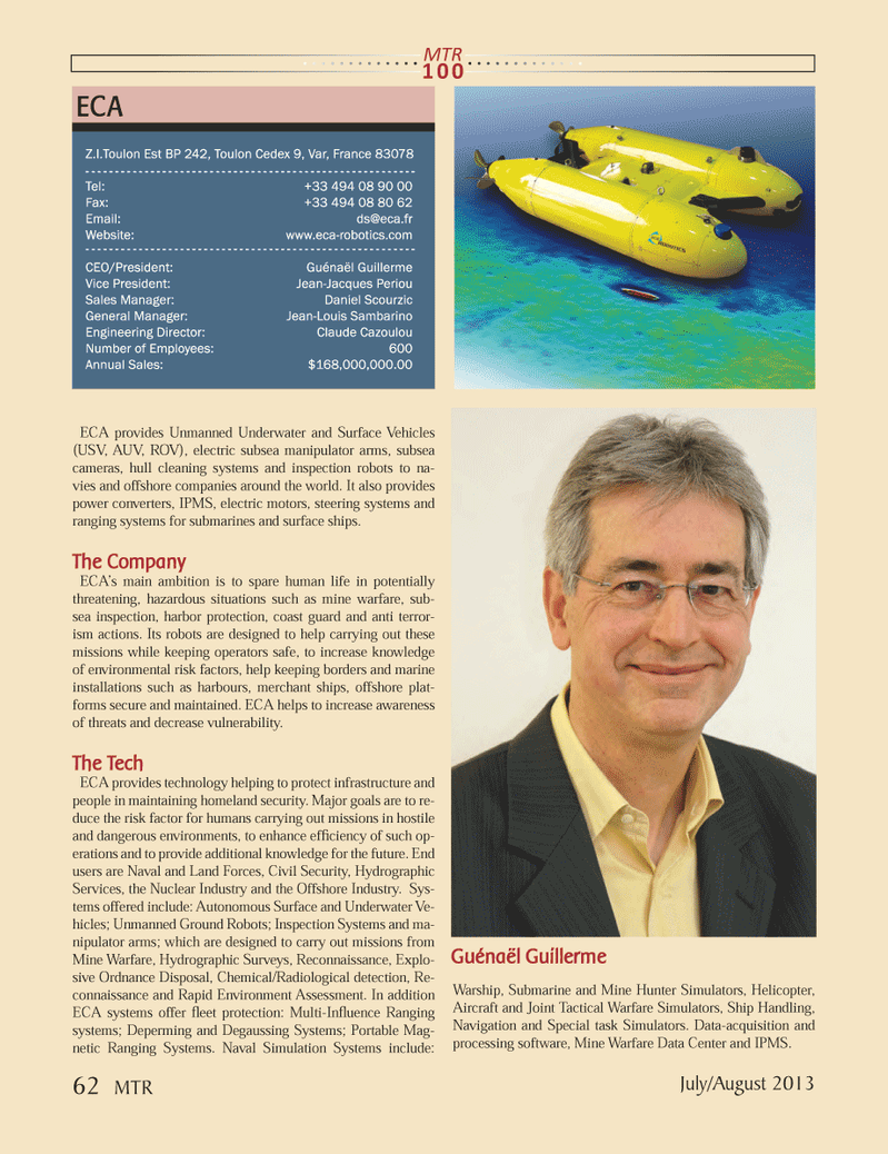 Marine Technology Magazine, page 62,  Jul 2013