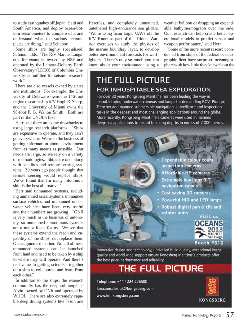 Marine Technology Magazine, page 57,  Sep 2013