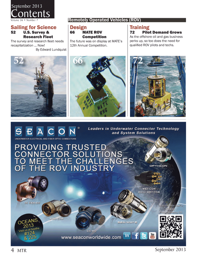 Marine Technology Magazine, page 4,  Sep 2013