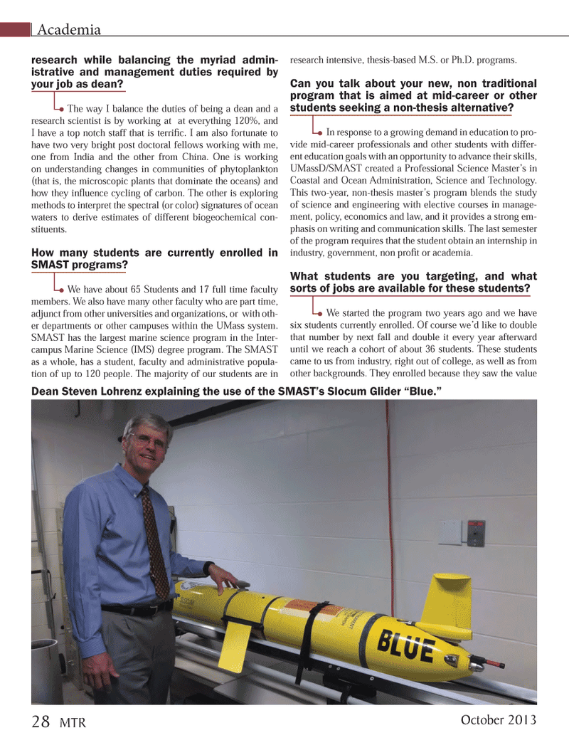 Marine Technology Magazine, page 28,  Oct 2013
