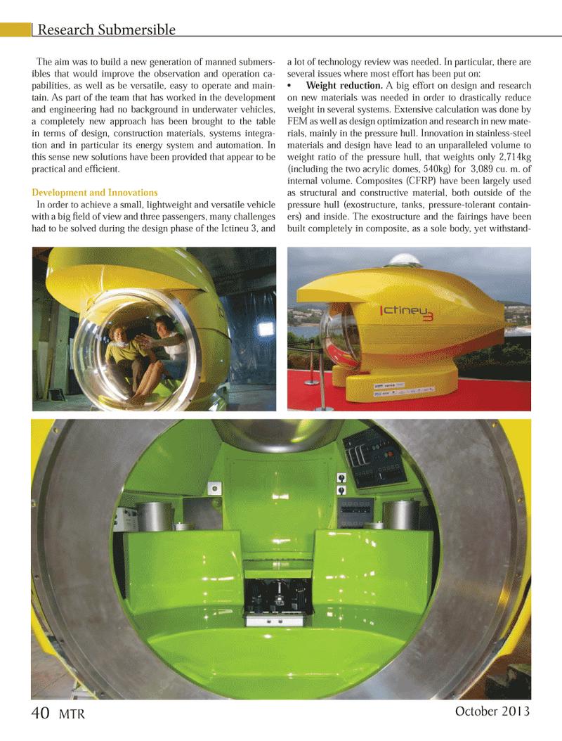 Marine Technology Magazine, page 40,  Oct 2013