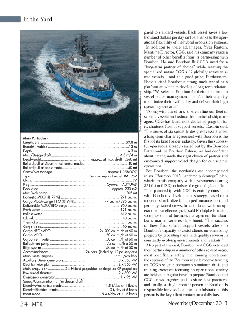 Marine Technology Magazine, page 24,  Nov 2013