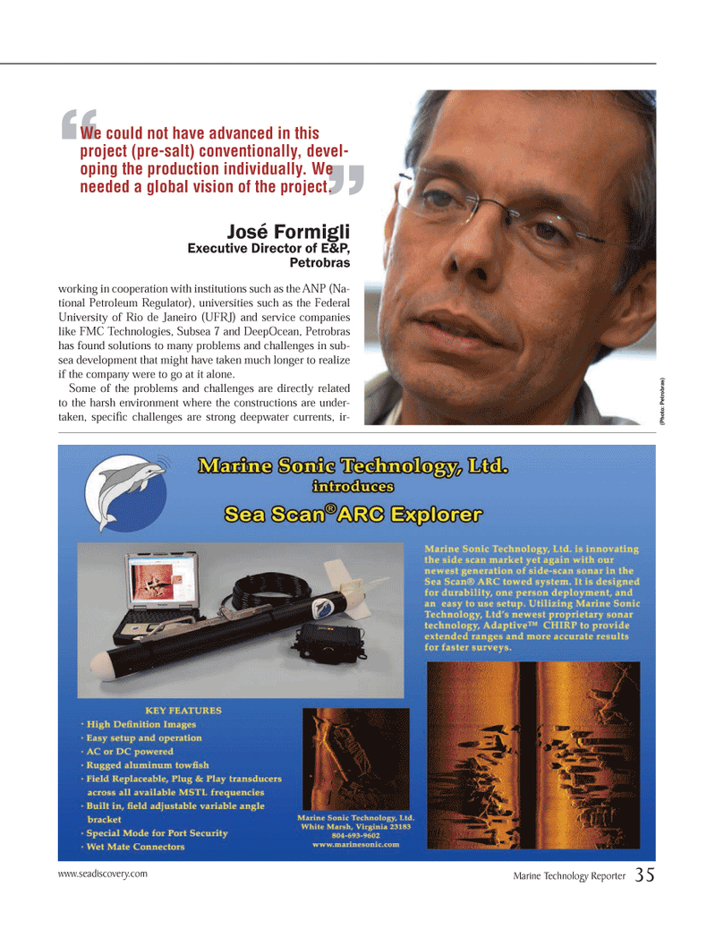 Marine Technology Magazine, page 35,  Nov 2013