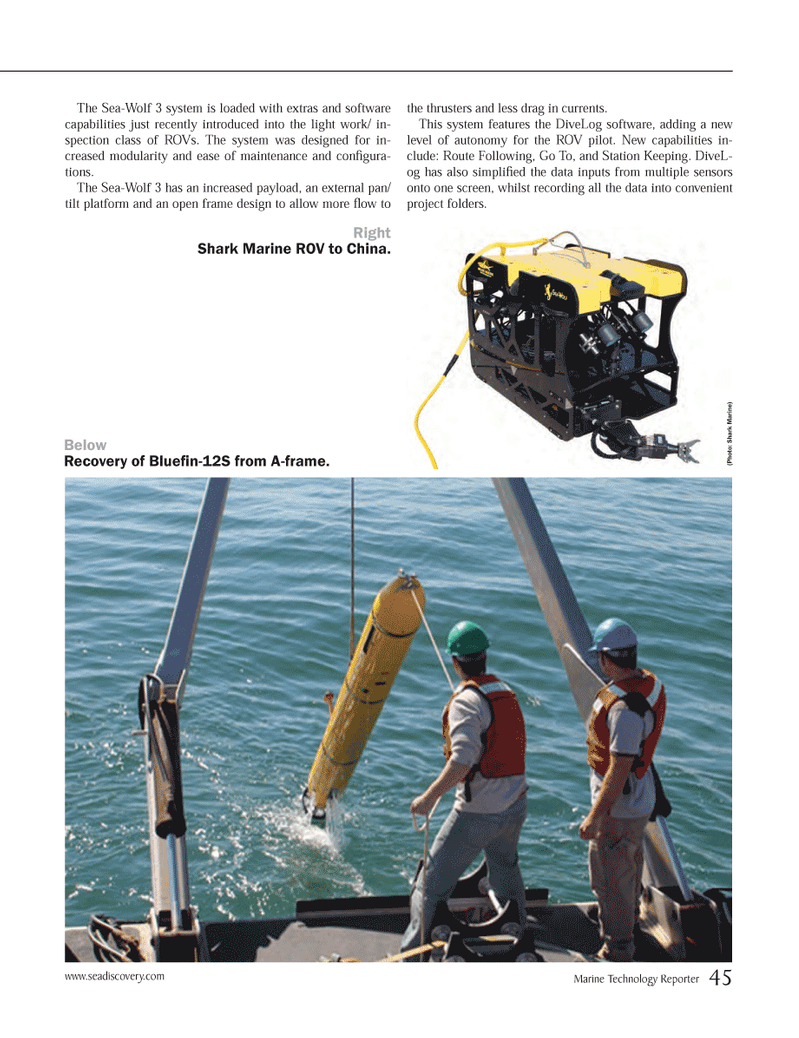 Marine Technology Magazine, page 45,  Jan 2014