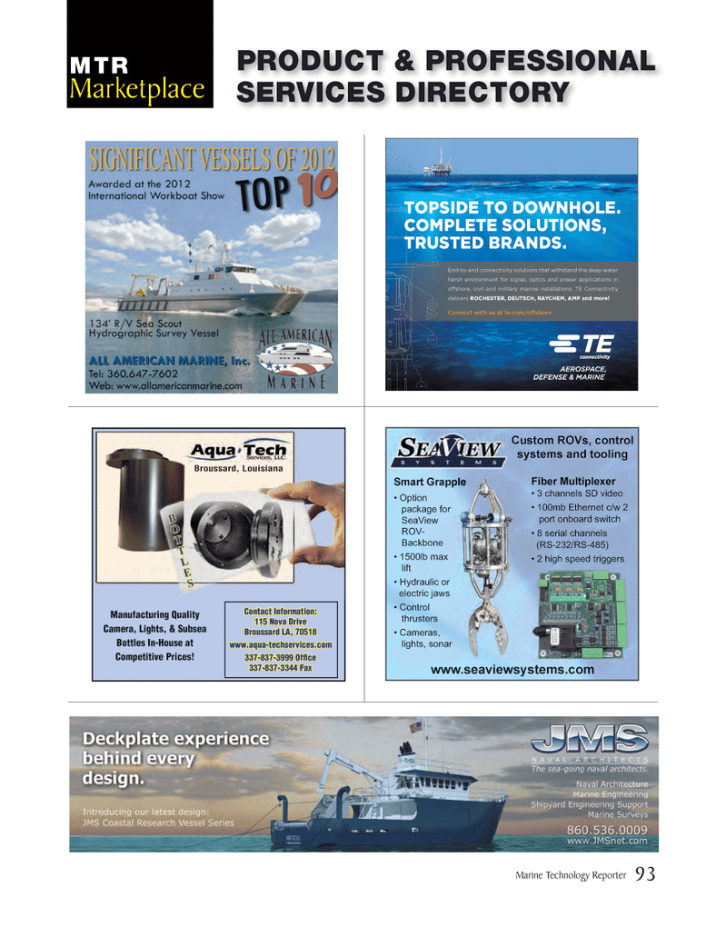Marine Technology Magazine, page 93,  Mar 2014