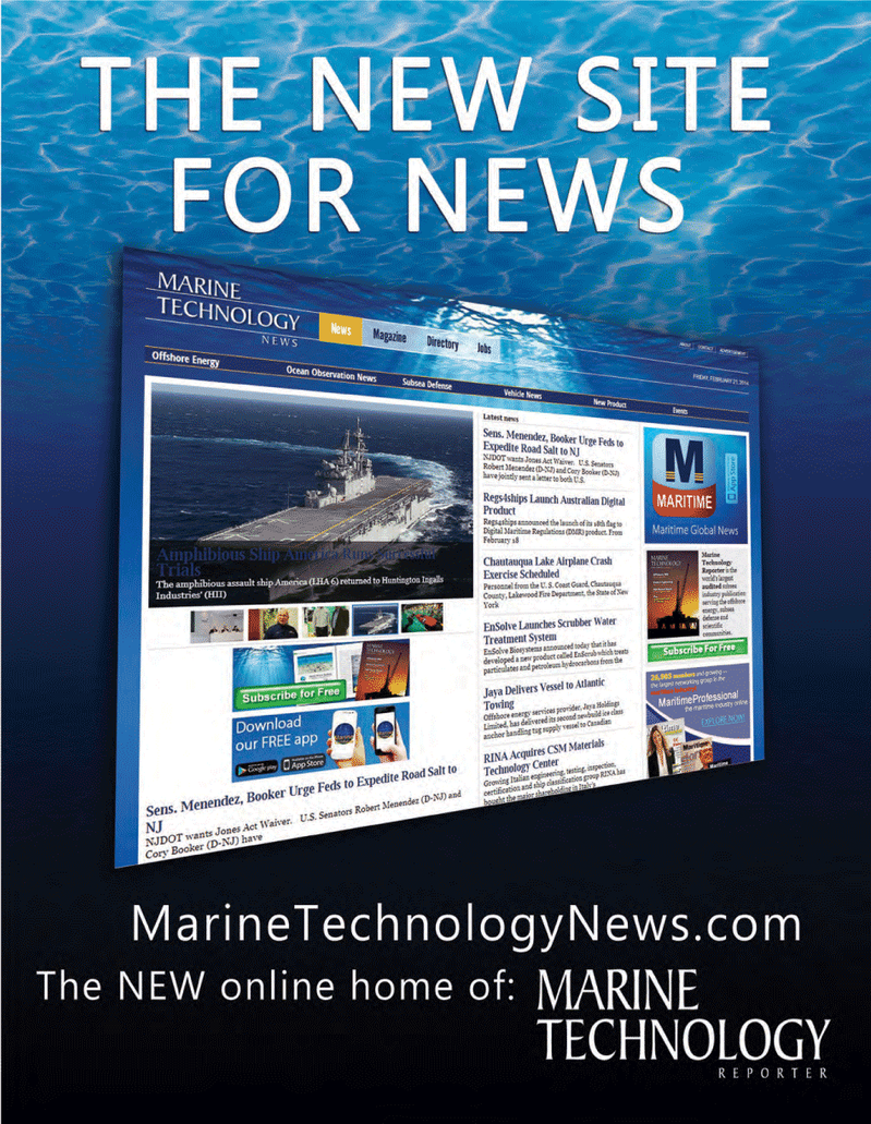 Marine Technology Magazine, page 96,  Mar 2014