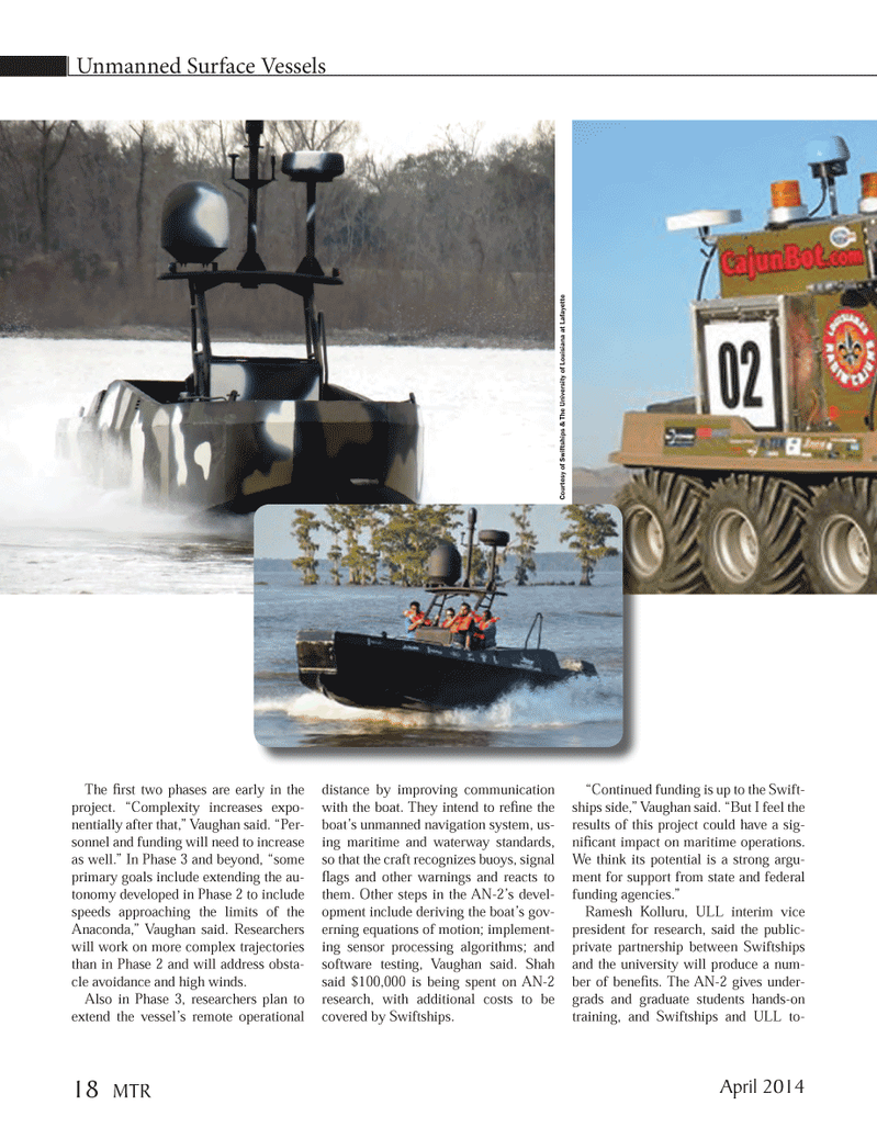 Marine Technology Magazine, page 18,  Apr 2014