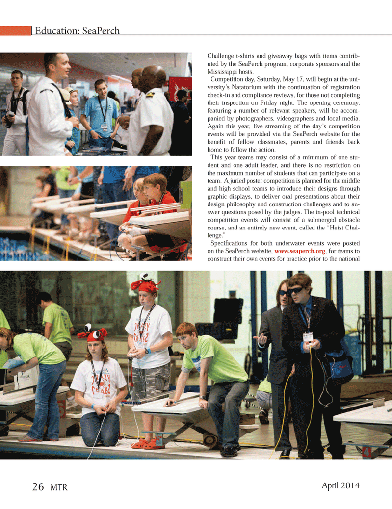 Marine Technology Magazine, page 26,  Apr 2014